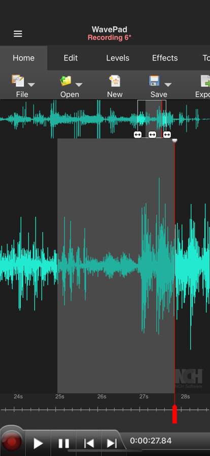 wavepad-music-and-audio-editor screenshot
