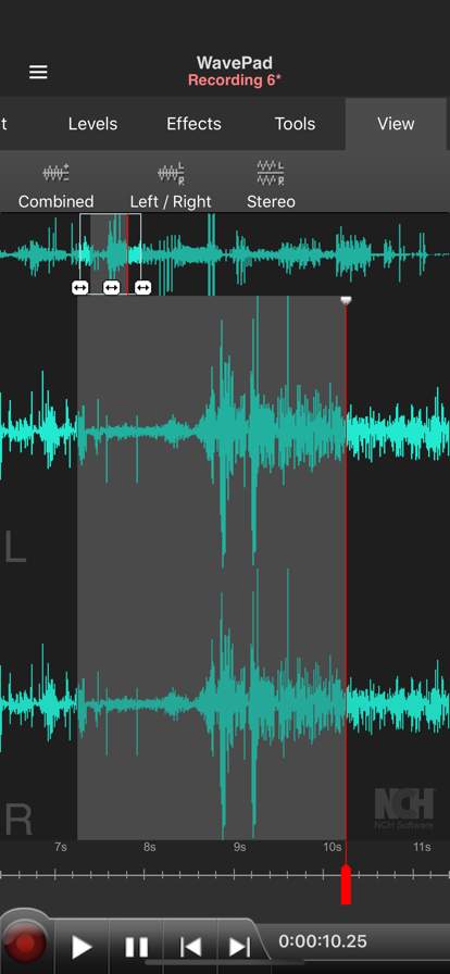 wavepad-music-and-audio-editor screenshot