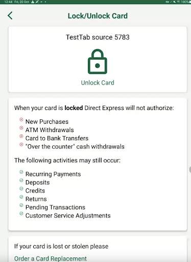Direct Express® Mobile screenshot