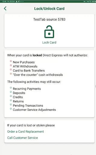 Direct Express® Mobile screenshot
