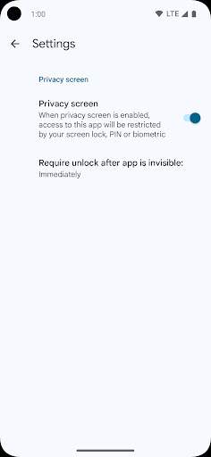 Google Authenticator screenshot