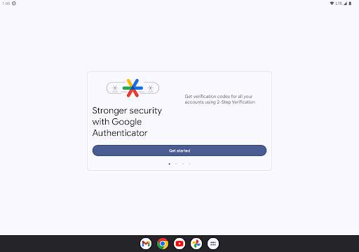 Google Authenticator screenshot