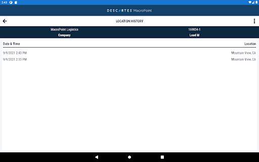 MacroPoint for Truckers screenshot