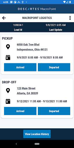 MacroPoint for Truckers screenshot
