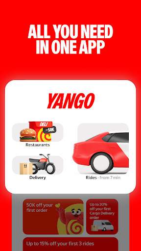 Yango: rides, food, delivery screenshot