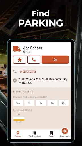 hammer-truck-gps-maps screenshot
