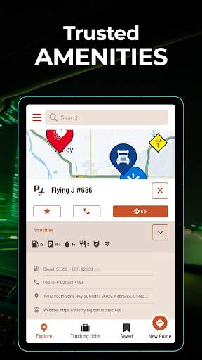 hammer-truck-gps-maps screenshot