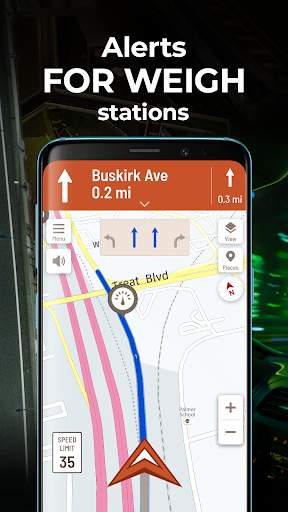 hammer-truck-gps-maps screenshot