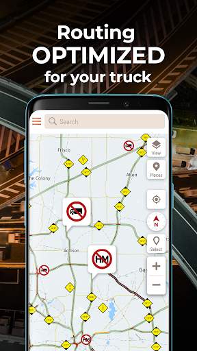 hammer-truck-gps-maps screenshot