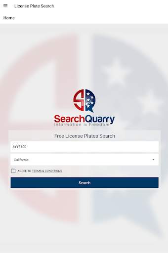 License Plate Lookup screenshot