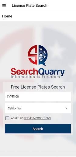 License Plate Lookup screenshot