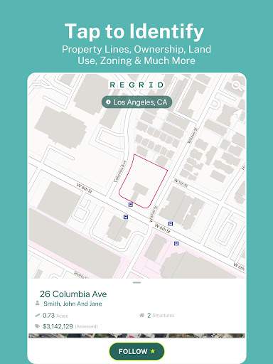 The Regrid Property App screenshot