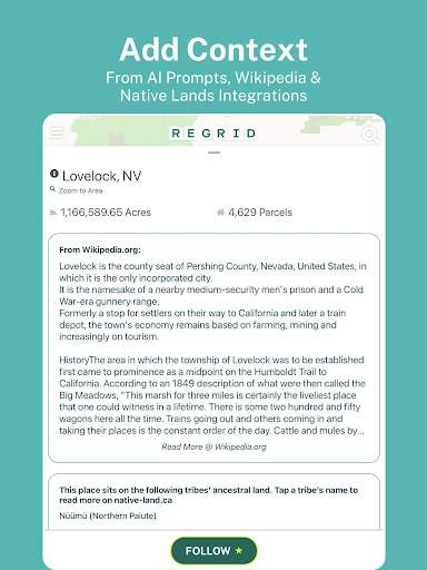 The Regrid Property App screenshot