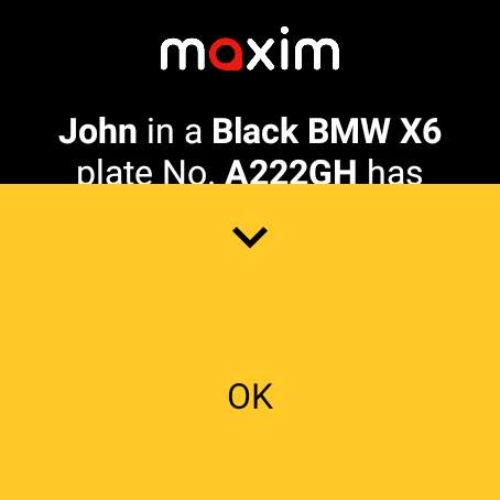 maxim — order a taxi & food screenshot