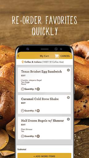 Einstein Bros Bagels screenshot