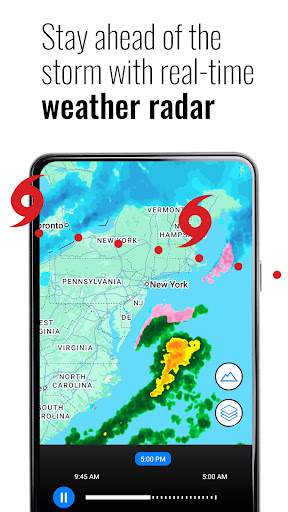 Transparent clock and weather screenshot