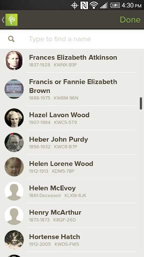 familysearch-memories screenshot