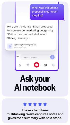 wave-ai-note-taker screenshot