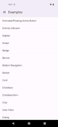 react-native-paper-example screenshot