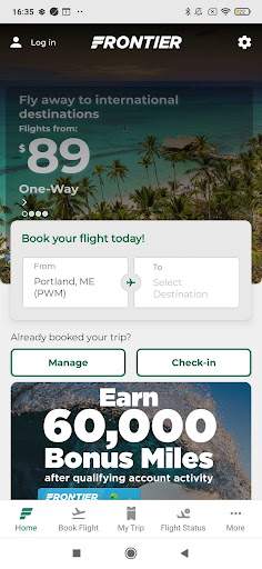 frontier-airlines screenshot