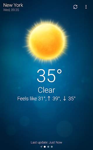 weather screenshot