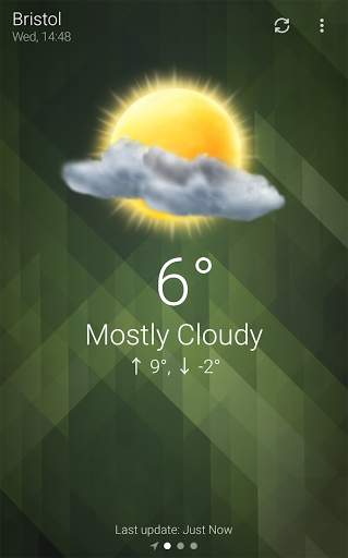 weather screenshot