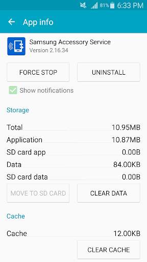 Samsung Accessory Service screenshot