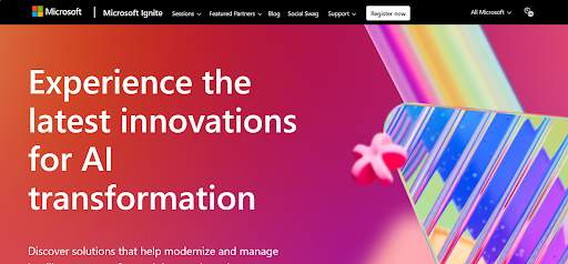 Microsoft Ignite screenshot