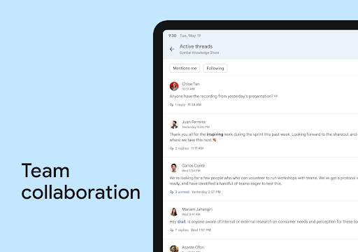 Google Chat screenshot