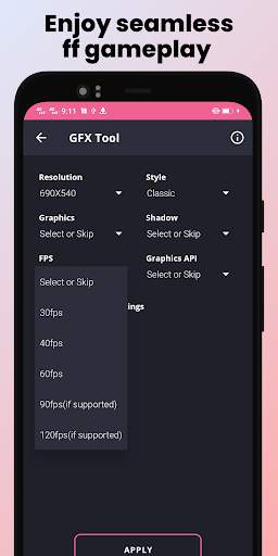 Booster GFX Fix for FFire screenshot