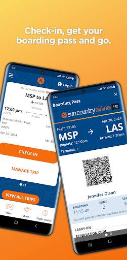 Sun Country Airlines screenshot