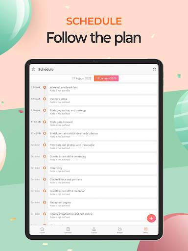 event-planner-birthday-party screenshot