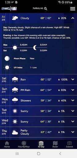 WTVA Weather screenshot