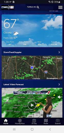 WTVA Weather screenshot