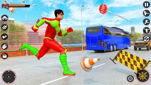 Spider Flying Rope Hero Games screenshot