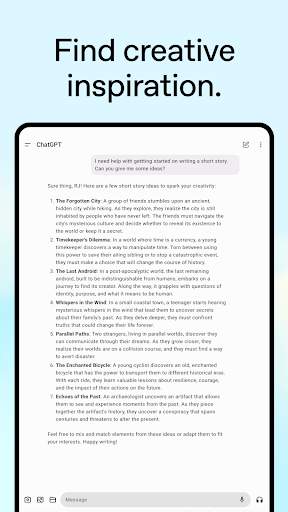 ChatGPT screenshot