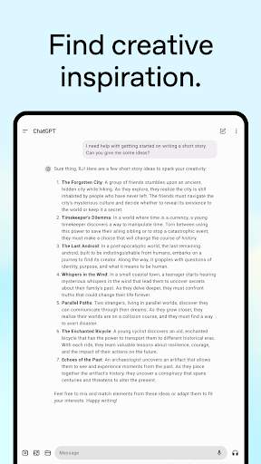 ChatGPT screenshot