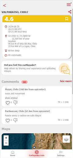 lastquake screenshot