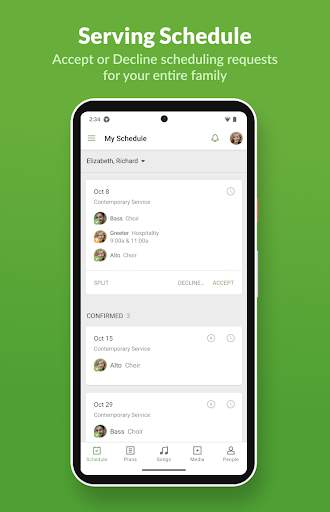 Planning Center Services screenshot