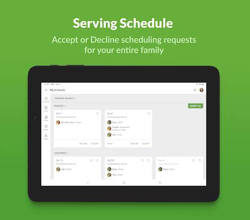 Planning Center Services screenshot