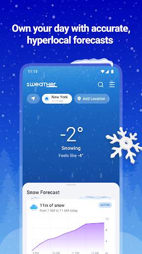 1Weather Forecasts & Radar screenshot