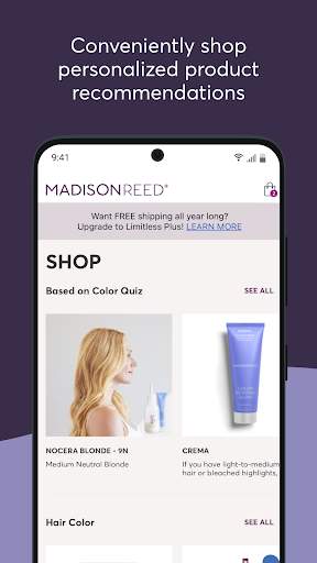 Madison Reed App screenshot