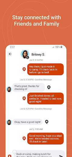 Garmin Messenger™ screenshot