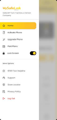 My SafeLink screenshot