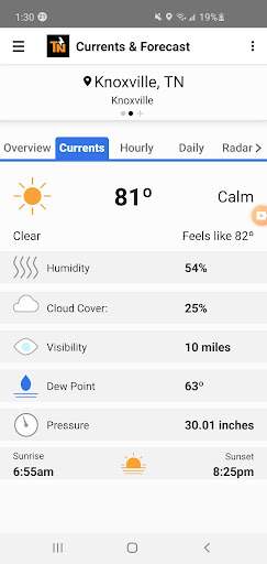 East Tennessee Weather screenshot