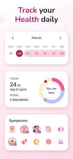 Period Tracker and Calendar screenshot