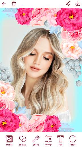 flower-photo-frames-editor screenshot