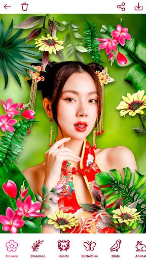 flower-photo-frames-editor screenshot