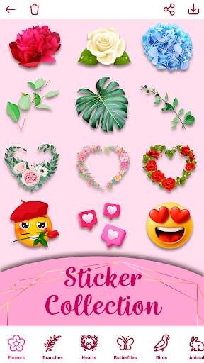 flower-photo-frames-editor screenshot