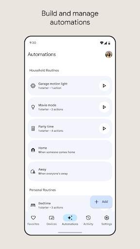 Google Home screenshot